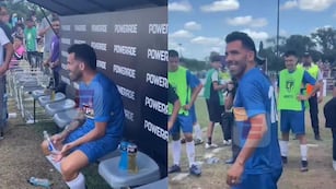 Jugó la Copa Potrero y le tiró un palito al Kun.