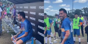 Jugó la Copa Potrero y le tiró un palito al Kun.