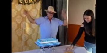 San Vicente: supuesta fiesta clandestina tiene como protagonista al ex intendente, “Valdir” Dos Santos. Captura de video