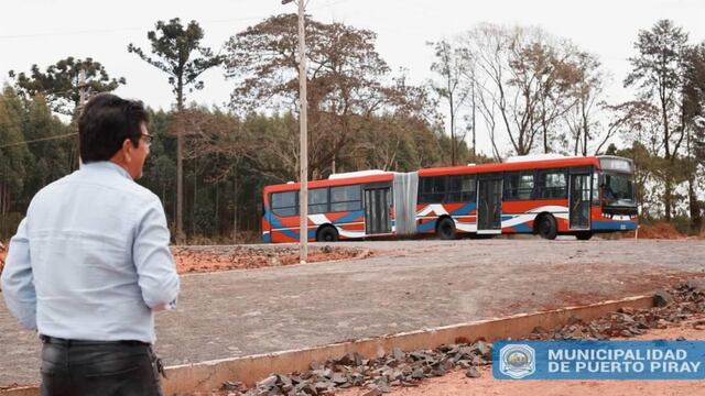Prueba piloto de micros orugas en Puerto Piray.