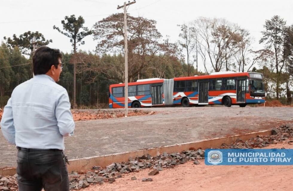 Prueba piloto de colectivos articulados en Puerto Piray