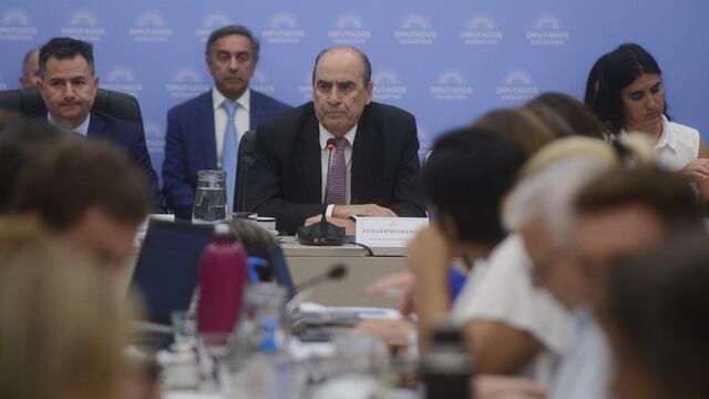 Plenario de comisiones. Ministro del Interior, Guillermo Francos.