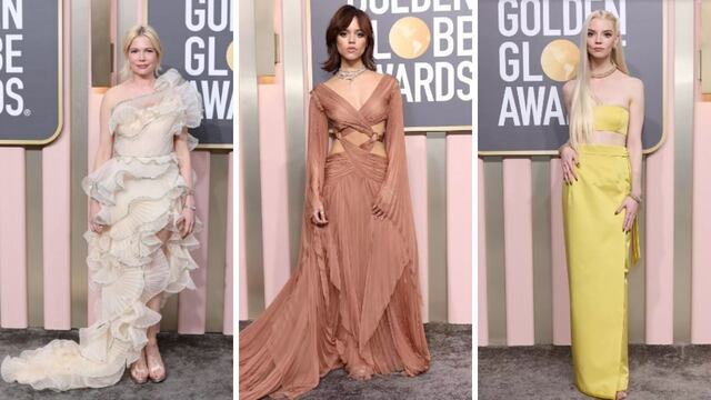 Michelle Williams, Jenna Ortega y Anya Taylor-Joy marcaron tendencia en la alfombra de los Globos de Oro 2023.