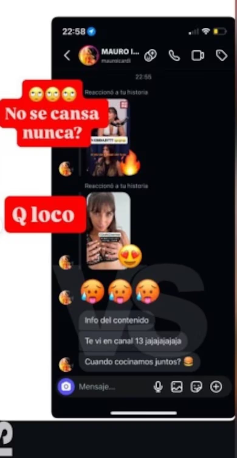 La exparticipante de un reality que mandó al frente a Mauro Icardi y filtró sus chats