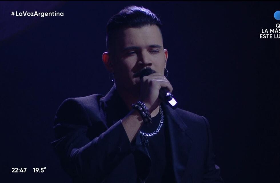Francisco Escudero compitió en los cuartos de final pero no quedó en La Voz Argentina