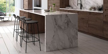 Chau a la isla clásica: la tendencia que es furor en las cocinas por adaptarse a espacios chicos