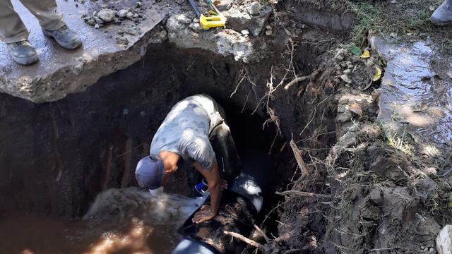 Trabajos de ASSA en Av. Luis Fanti al 600