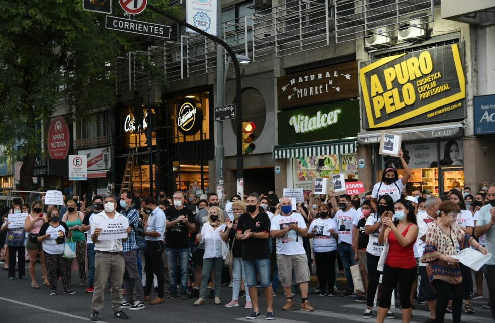Contundente protesta en el centro, en reclamo de más seguridad