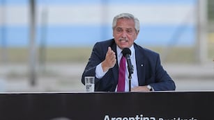 Alberto Fernández volvió a destacar los puntos altos de su gestión en el plano económico. Foto: Los Andes.