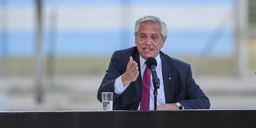 Alberto Fernández volvió a destacar los puntos altos de su gestión en el plano económico. Foto: Los Andes.