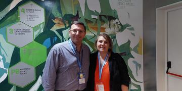 Lisandro Mársico con Julia Fariña