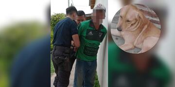 Gran repudio a un hombre que atacó a puñaladas a un perrito y lo detuvieron cuando quiso escapar en Corrientes.
