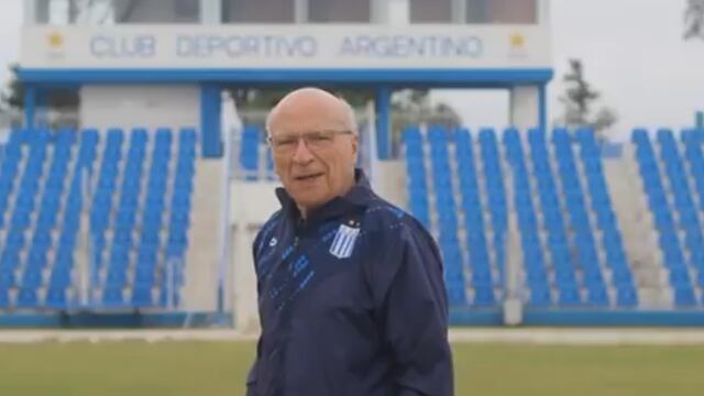 Modesto Marrone (foto) en el estadio homónimo de Argentino de Maíz. Este miércoles se enfrentarán con Boca Juniors por primera vez en su historia, por la Copa Argentina (Captura de pantalla).