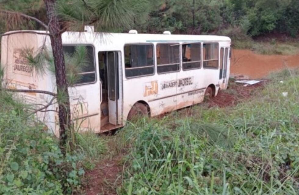 Ómnibus que trasladaba tareferos despistó en Campo Viera