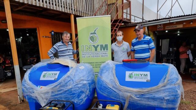 Entrega de equipos para productores de Dos de Mayo y Salto Encantado.