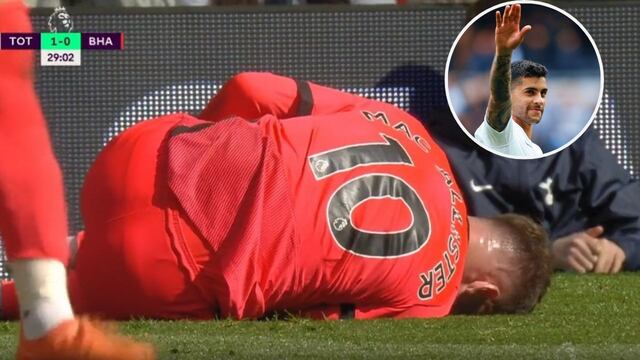 Cuti Romero atendió a Alexis Mac Allister este sábado en Wembley.