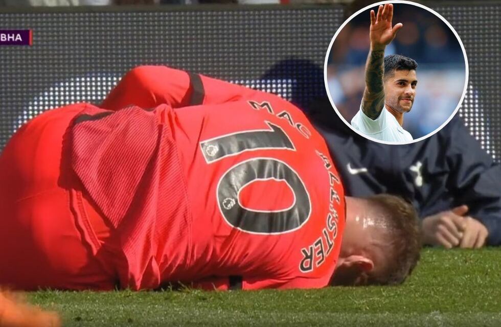 Como una topadora: Cristian “Cuti” Romero dejó en el suelo a Alexis Mac Allister