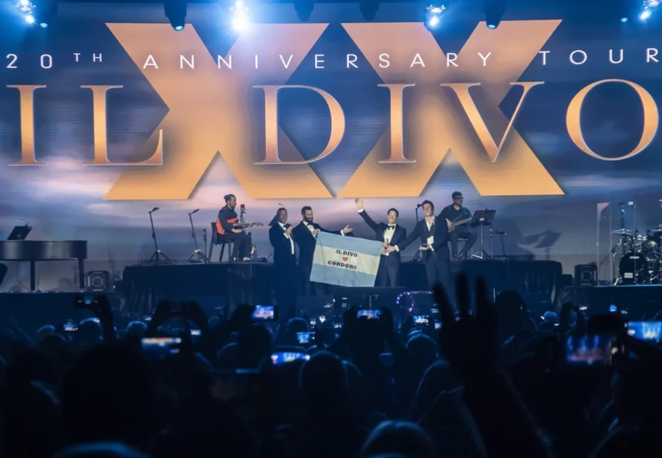 Il Divo se presentó en Córdoba. (Foto: Nicolás Defilippi)
