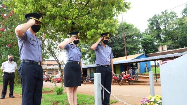 El Soberbio: rindieron homenaje al Policía de perdió la vida en un asalto bancario