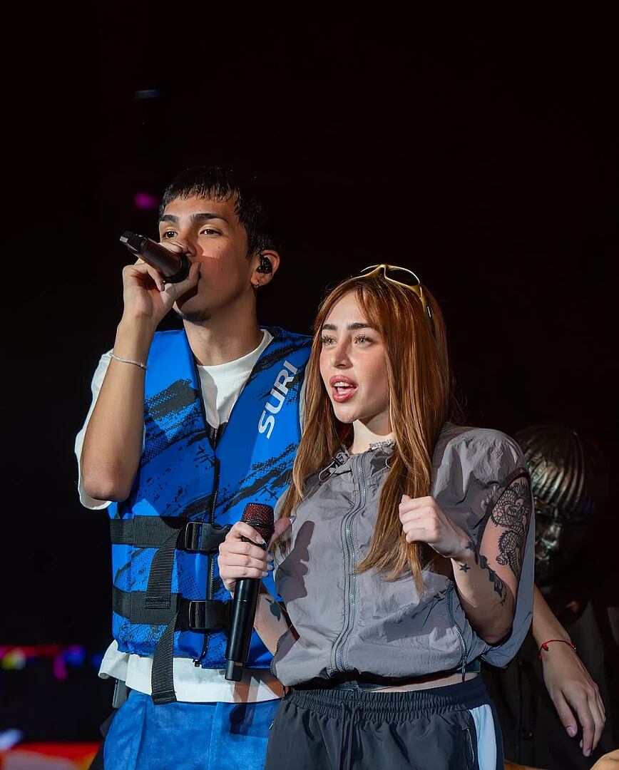 Nicki Nicole y Milo J en Vélez.