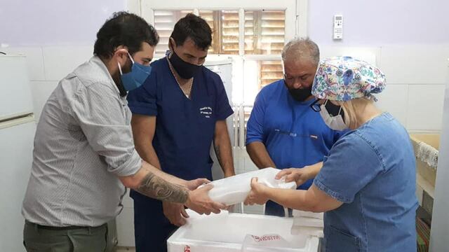 Llegaron más vacunas para el Hospital Pintos