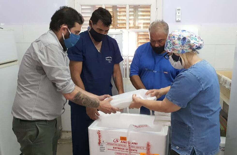 Sputnik V: llegaron cien dosis para el Hospital Pintos