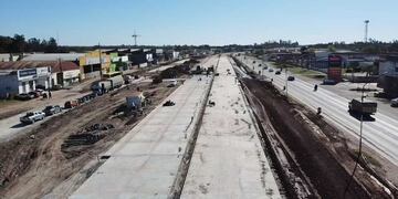 Las obras que se ejecutan en la Autovía de la ruta 11 es una de las más importantes en la provincia.