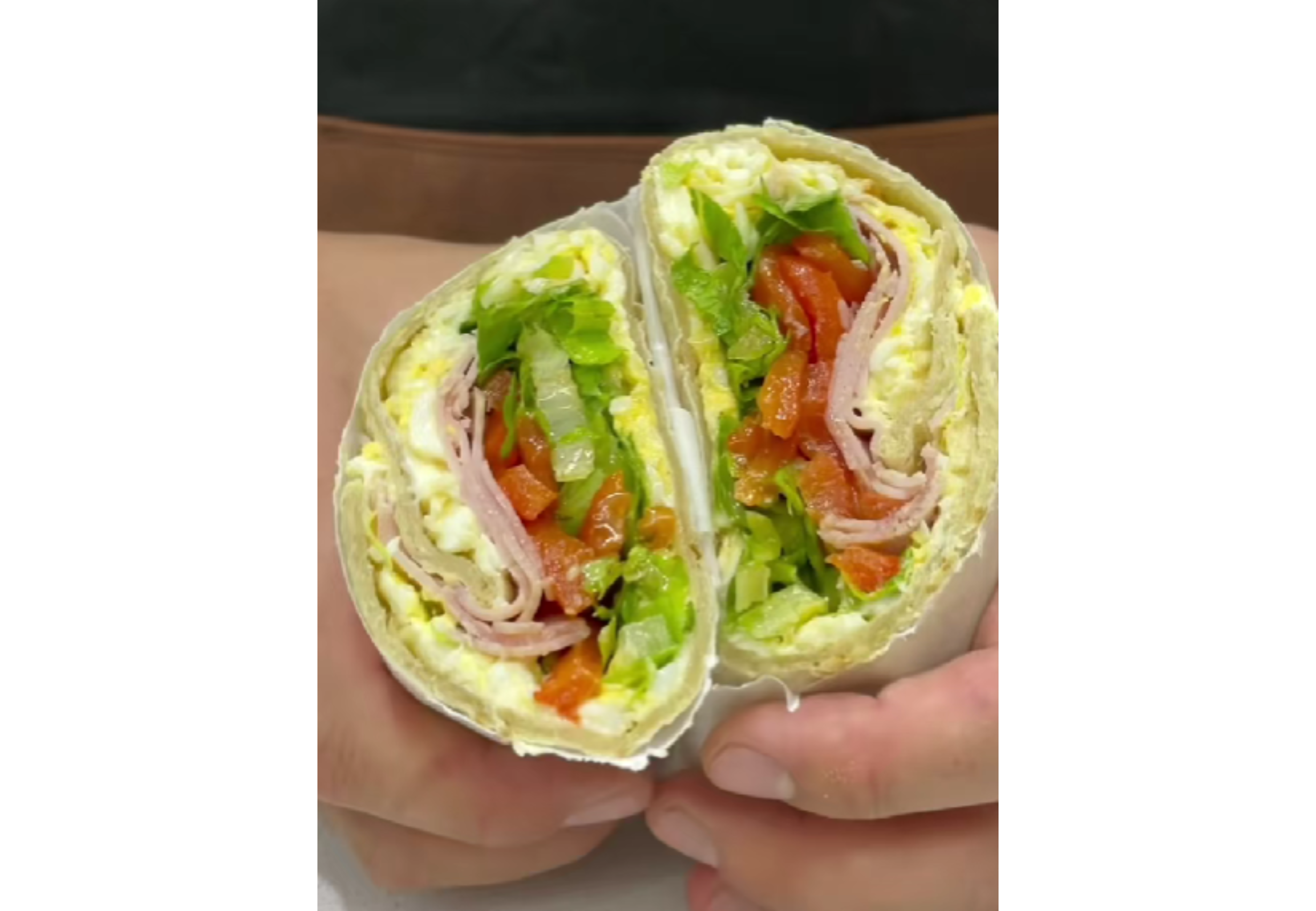 Así quedan los wraps.