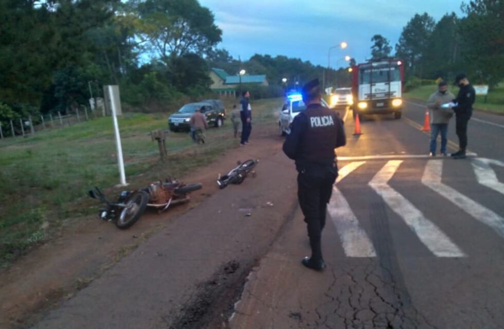 Siniestro vial en San Javier dejó como saldo a dos heridos