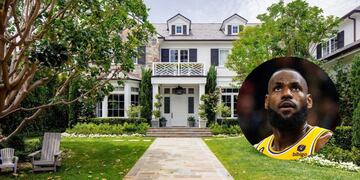 Con ocho baños y hasta sala de cine: así es por dentro la mansión que LeBron James vendió en Los Ángeles