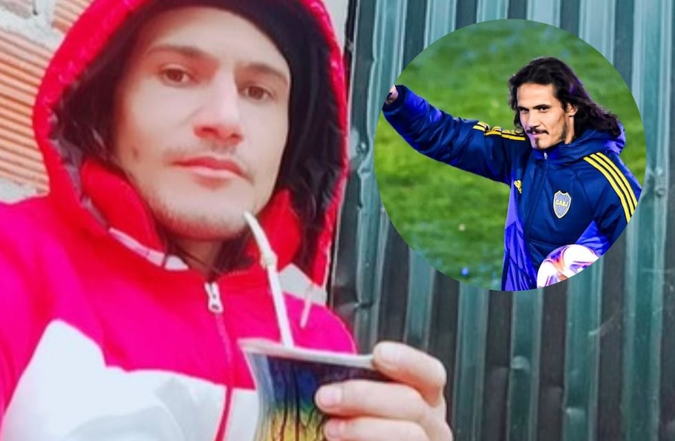 Es fanático de Boca, trabaja en una yerbatera y la rompe en TikTok: quién es el doble de Edinson Cavani