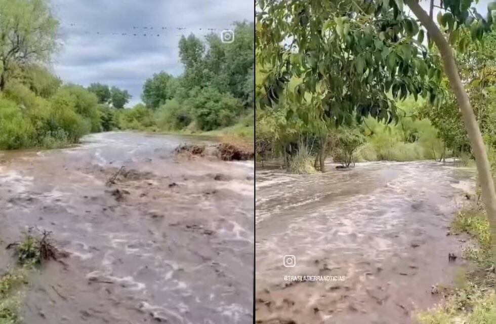 Video: las lluvias en el norte cordobés, con importantes crecidas en los ríos