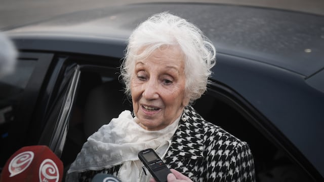 "Aberrante": así calificó Estela de Carlotto al acto que convoca Victoria Villarruel. Foto: Federico López Claro.