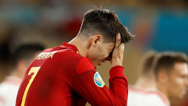 Álvaro Morata atraviesa un mal momento en la Eurocopa.