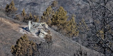 Villa Yacanto, más de 12 mil hectáreas quemadas. (La Voz)