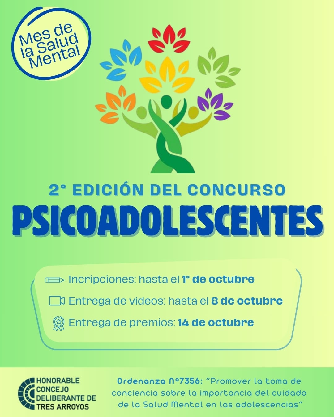 Tres Arroyos: nueva edición del concurso “Psicoadolescentes”