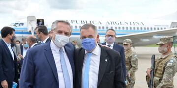 EL presidente Alberto Fernández llegó a Tucumán.