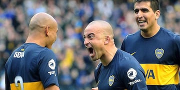 Silva marcó en dos ocasiones para la victoria de Boca ante All Boys. (Foto: Télam)