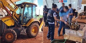 Acto vandálico averió el motor de una maquina municipal en Colonia Delicia.