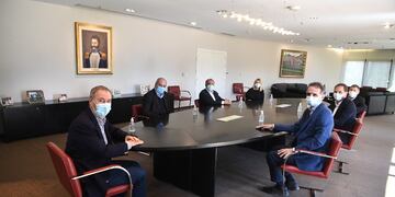El gobernador Juan Schiaretti recibió este lunes al ministro de Obras Públicas de la Nación, Gabriel Katopodis.