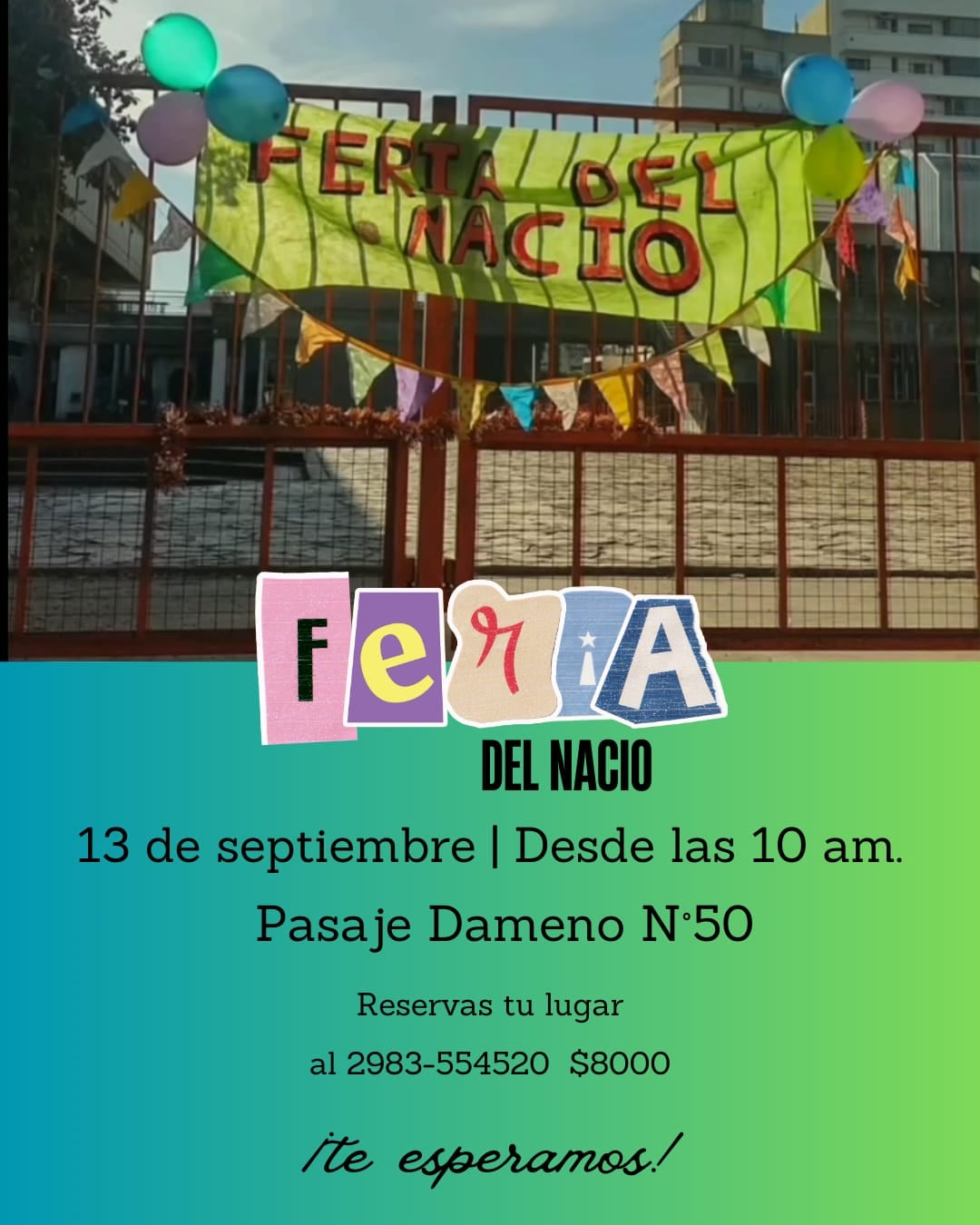Feria en el excolegio Nacional
