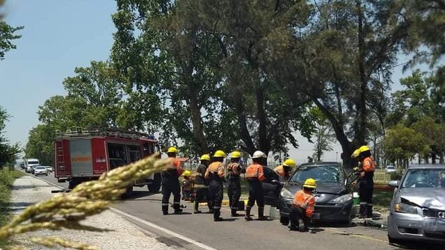 Zavalla: siniestro vial en ruta 33 a la altura del Camping de Empleados de Comercio