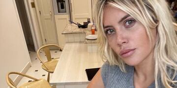 Wanda Nara, cocinando. (Instagram)