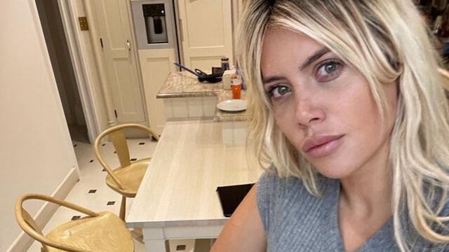 Wanda Nara, cocinando. (Instagram)