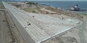 La nueva pista del Aeroparque Jorge Newbery.