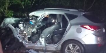 Puerto Iguazú: aparatoso accidente vial dejó un saldo de un herido.