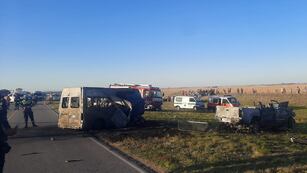 El trágico choque se produjo en horas de la tarde, en la ruta S-253. (Gentileza)