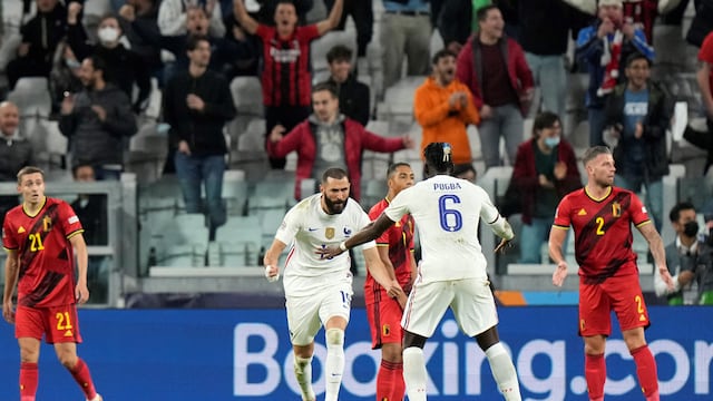 Karim Benzema abrió el camino de la recuperación de Francia en la semifinal ante Bélgica.