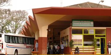 Vieja terminal de ómnibus de Eldorado.