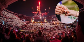 El chaqueño esperó a que sonara "Yellow" para sacar el anillo y hacer la gran pregunta.